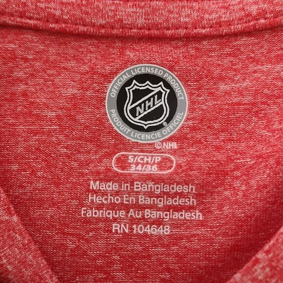 NHL Ladies Calgary Flames Logo  T-shirt Small Red - Picture 9 of 16